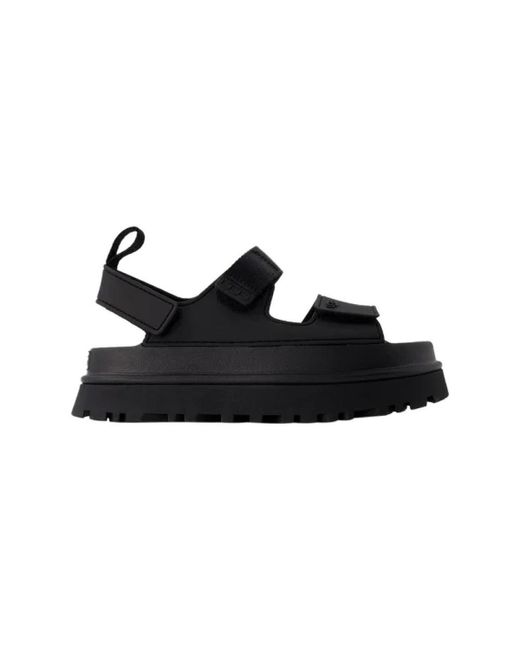 Ugg Black Flat Sandals