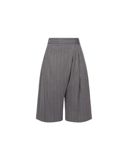Ganni Gray Casual Shorts