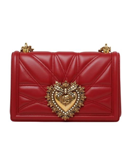 Dolce & Gabbana Red Shoulder Bags