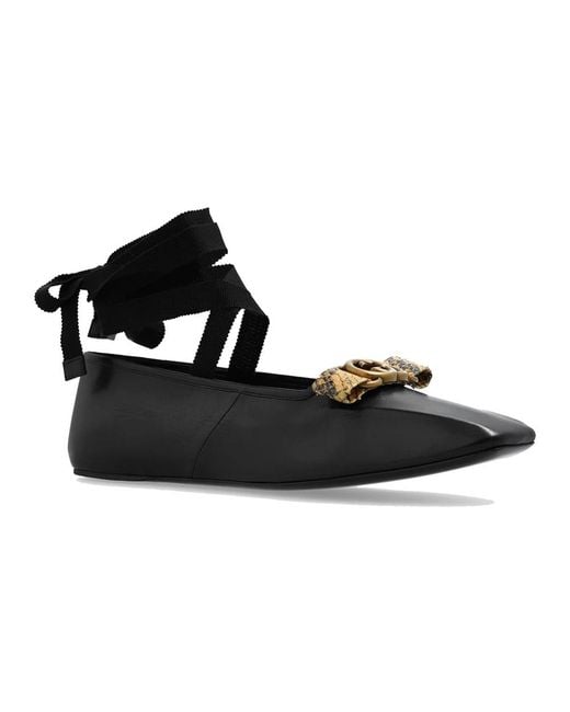 Gucci Black Ballerinas