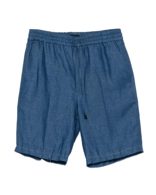 Brioni Blue Casual Shorts for men
