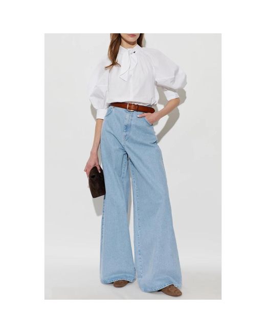 Max Mara Blue Wide Jeans