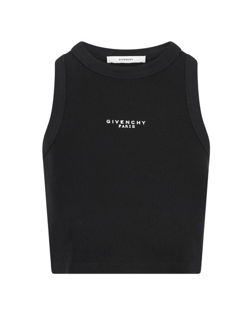 Sleeveless Tops Givenchy de color Black
