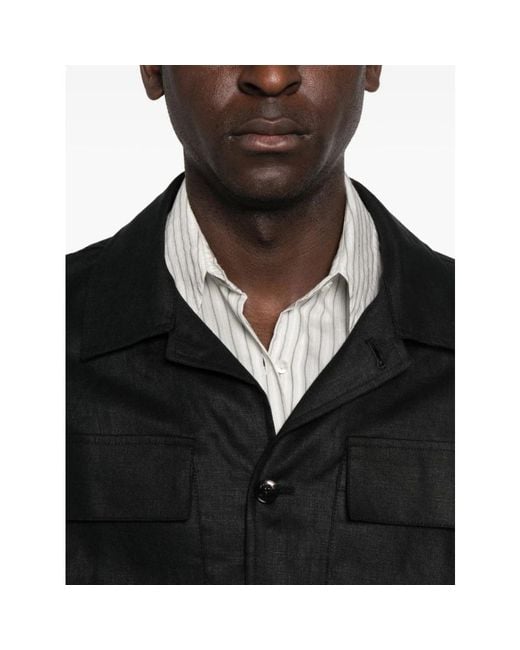 Light Jackets Michael Coal de hombre de color Black