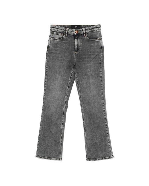3x1 Gray Straight Jeans