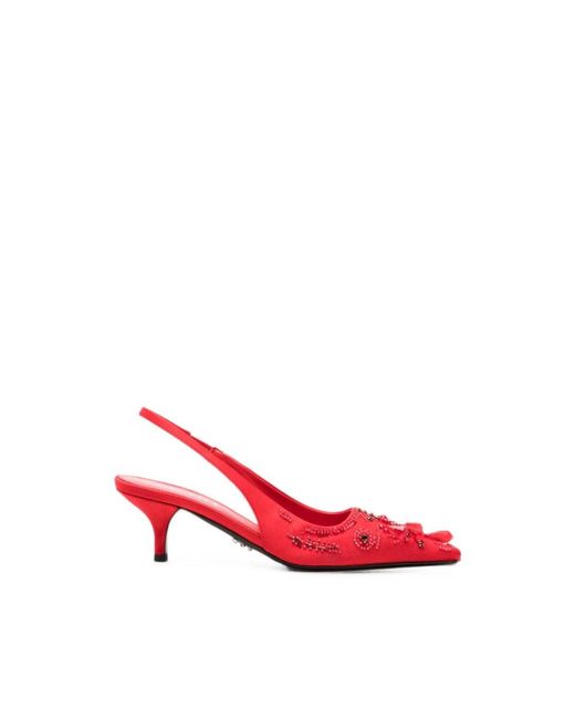 Prada Red Mit Absatz Rot