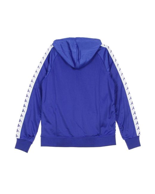 Kappa Hoodies & Sweatvesten ,Blauw ,Polyester Hooded Trainingsjack in het Blue voor heren