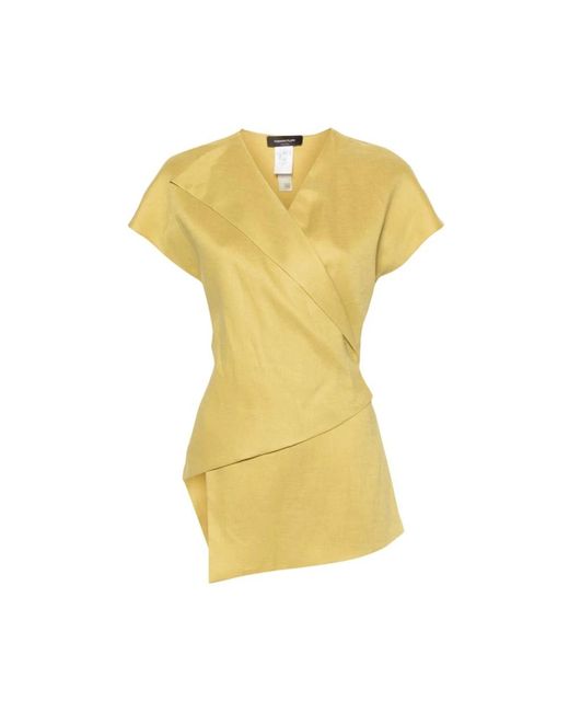 Blouses & shirts > blouses Fabiana Filippi en coloris Yellow