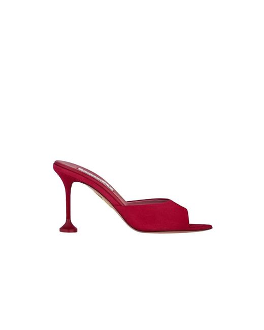 Aquazzura Pink Heeled Mules