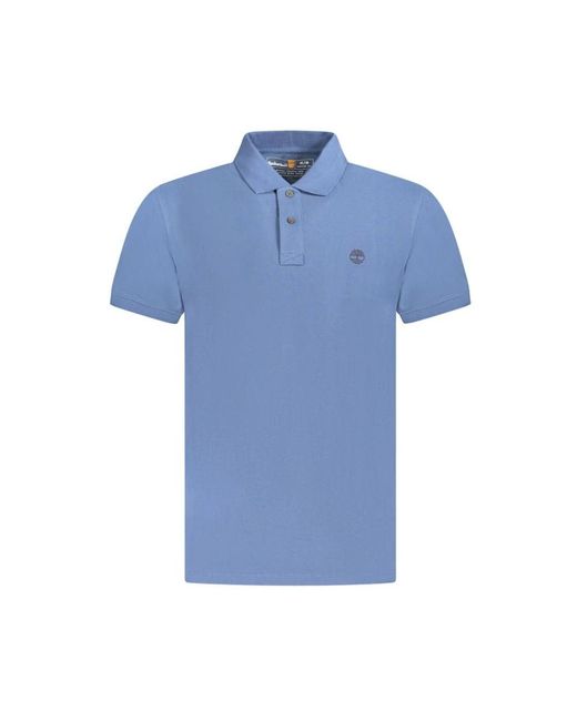 Timberland Tops ,Blauw ,Katoen Blauw Katoenen Polo Shirt in het Blue voor heren