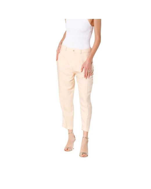 Pantalones chino jogger de verano para mujer Mason's de color Pink