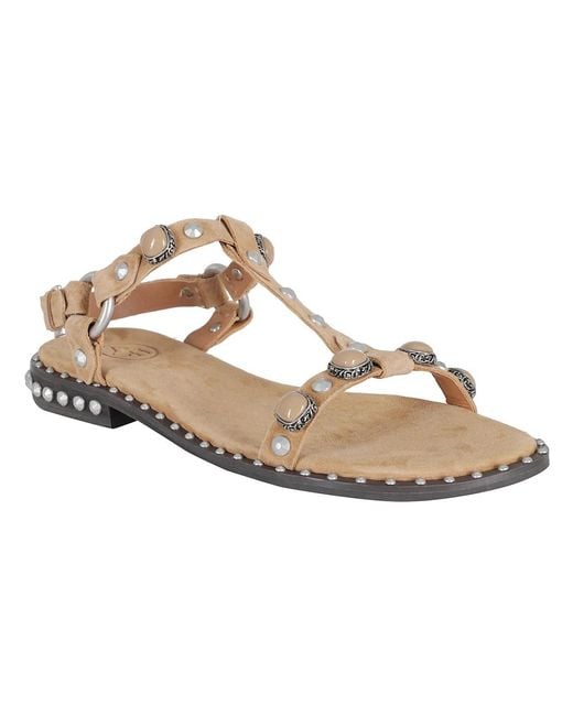 Ash Metallic Flat Sandals