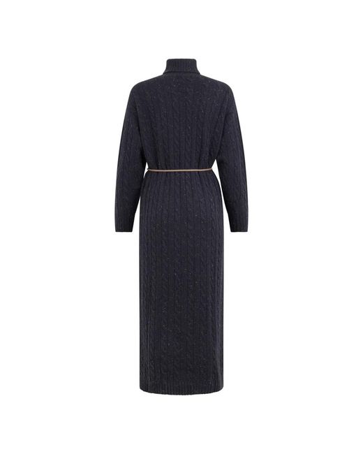 Peserico Blue Knitted Dresses