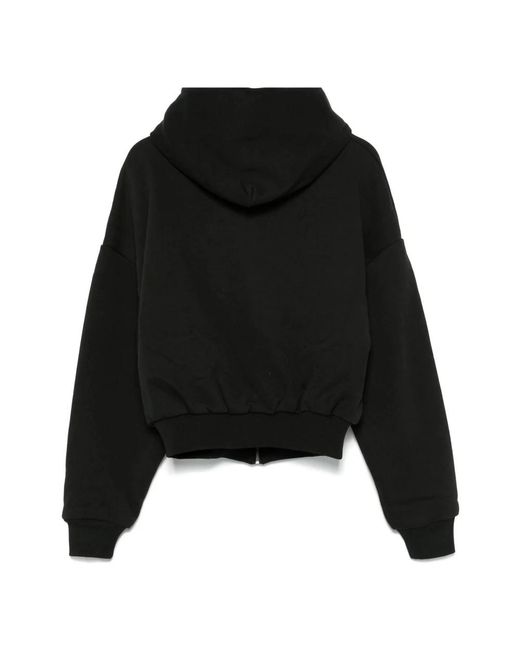 Entire studios Hoodies & Sweatvesten ,Zwart ,Katoen Thermal Hood in het Black voor heren