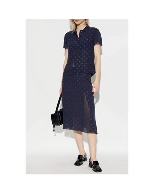Acne Blue Midi Skirts
