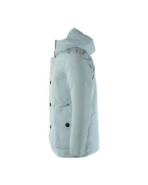 Woolrich Jassen ,Blauw ,Polyester Blauwe Polyester Parka Jas in het Blue voor heren