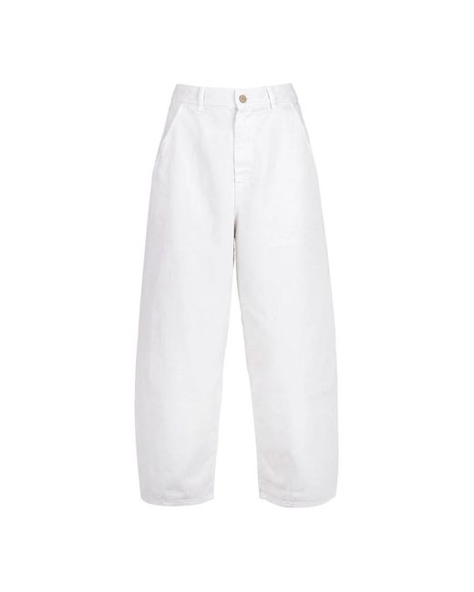 Alysi White Wide Trousers