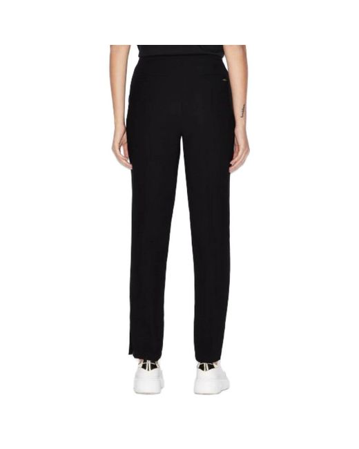 ARMANI EXCHANGE Black Straight Trousers