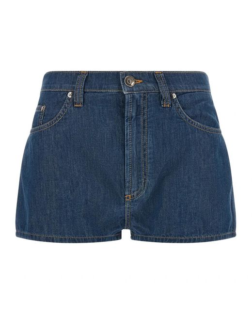 Versace Blue Denim Shorts