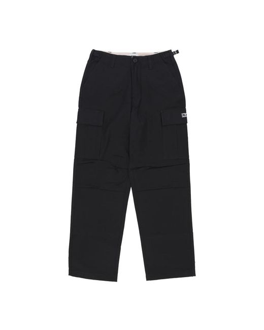 Obey Black Straight Trousers for men