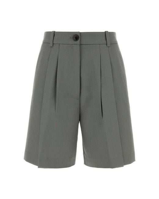 Anine Bing Gray Casual Shorts