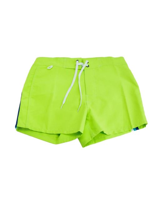 Sundek Herren Schnürung Velcro Shorts in Green für Herren