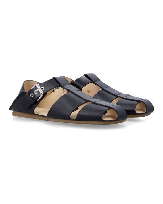 Lemaire Blue Flat Sandals for men