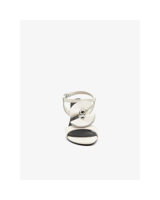 Jeannot White High Heel Sandals