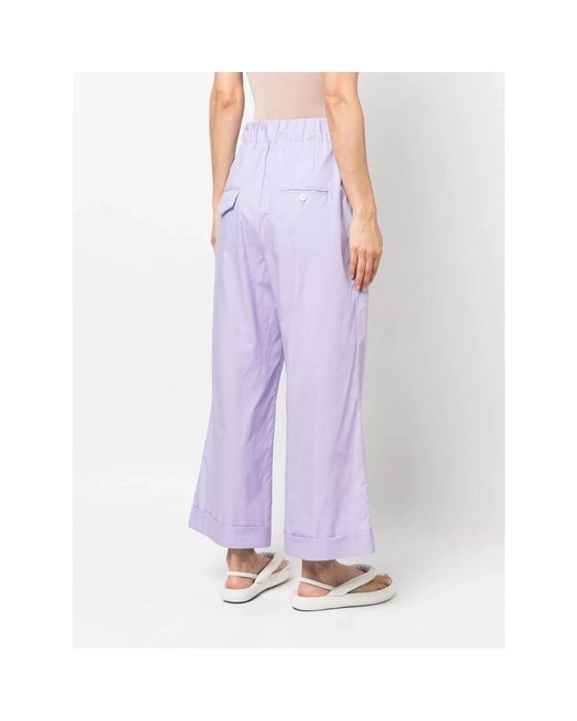 Trousers > wide trousers Jejia en coloris Purple