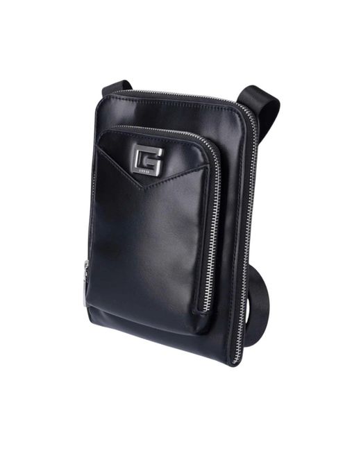 Guess Black Messenger Bags for men