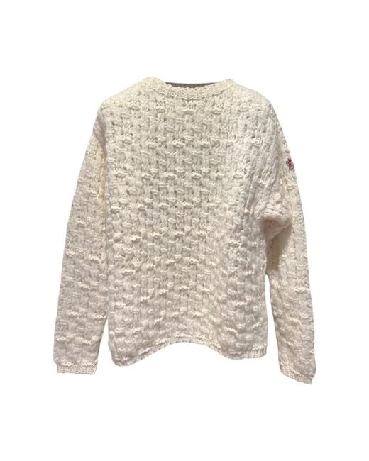 Moncler Round-Neck Knitwear in het White