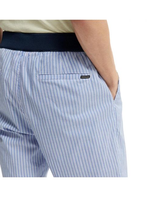 Scotch & Soda Blue Slim-Fit Trousers for men