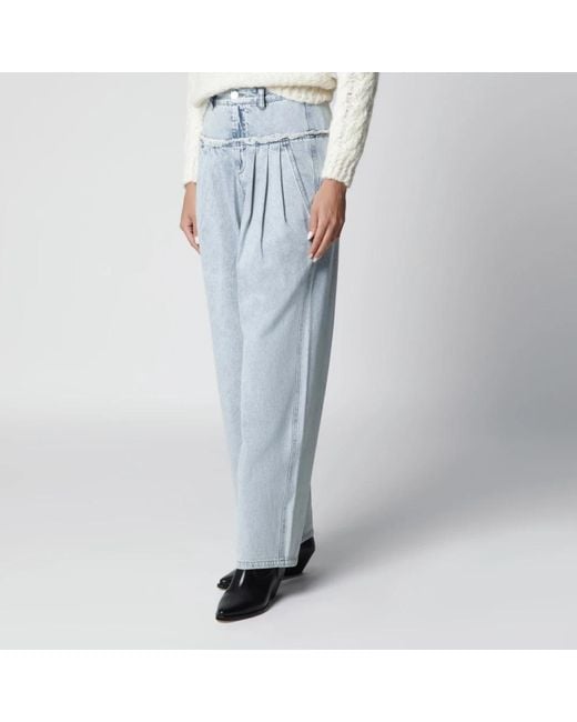 Isabel Marant Blue Loose Fit Jeans
