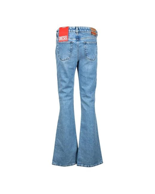 DIESEL Jeans ,Blauw ,Katoen Flared Jeans in het Blue
