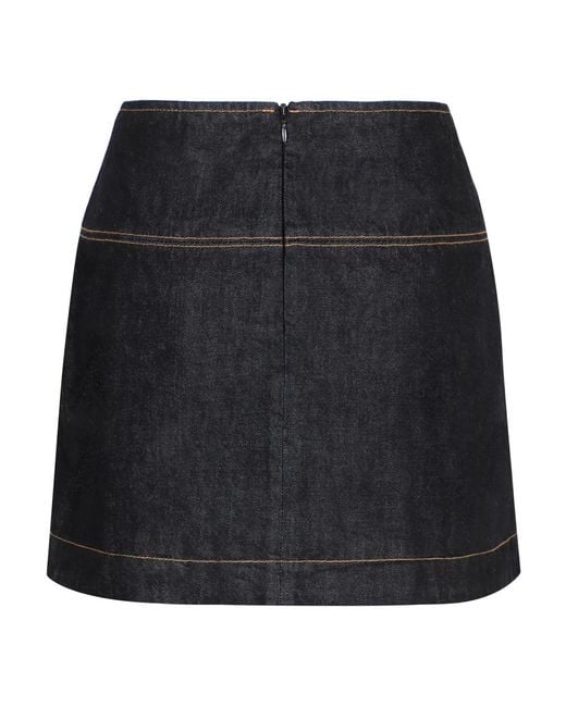 Zimmermann Black Denim Skirts