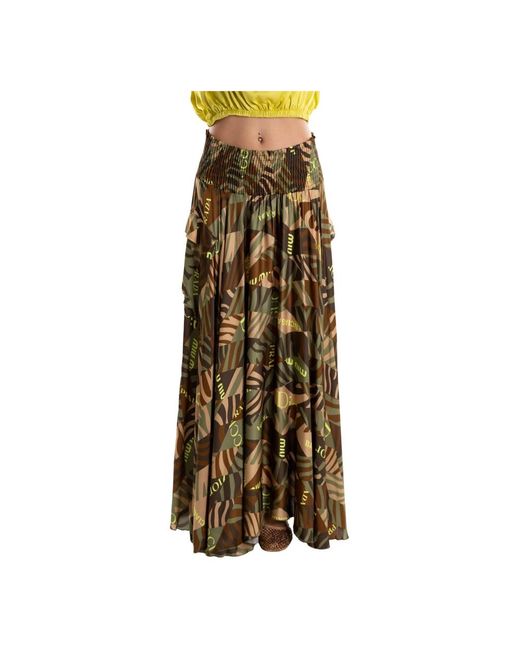 Brand Unique Maxi Rok in het Multicolor
