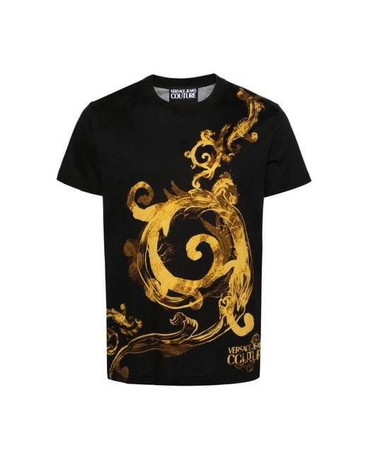 T-shirt di Versace in Black da Uomo