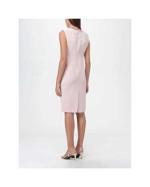 Liu Jo Pink Elegantes Kleid Mit Keyhole-Ausschnitt