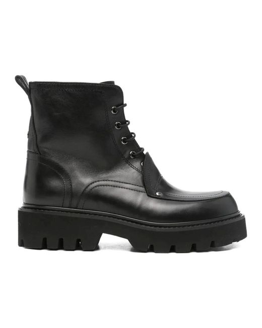 Premiata Black Lace-Up Boots
