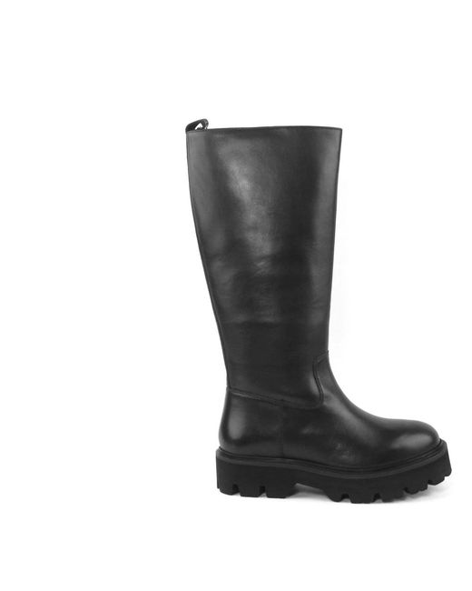 Blauer Schoenen ,Zwart ,Hoge Laarzen in het Gray