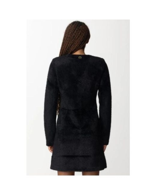 Twinset Black Knitted Dresses