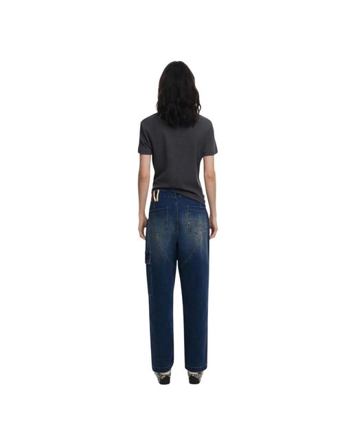 Desigual Jeans ,Blauw ,Katoen Blauwe Jeans Herfst/Winter Stijl in het Blue