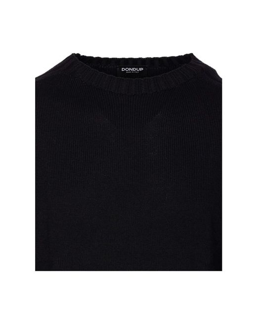 Dondup Truien & Vesten ,Zwart ,Wol Regular-Fit Trui Met Ronde Hals in het Blue voor heren