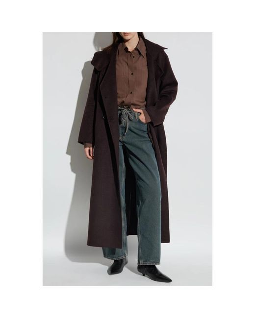 Double-Breasted Coats Samsøe & Samsøe de color Black