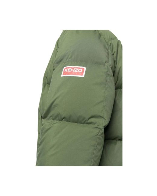 KENZO Green Down Jackets for men