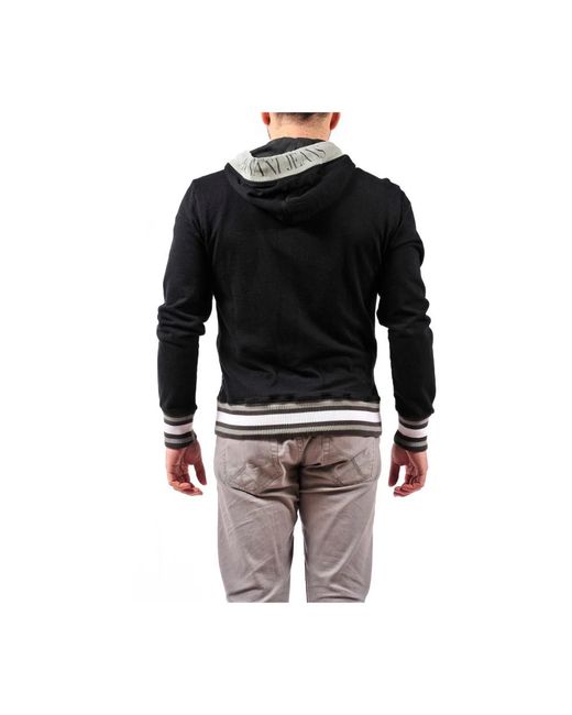 Zip-Throughs Armani Jeans de hombre de color Black