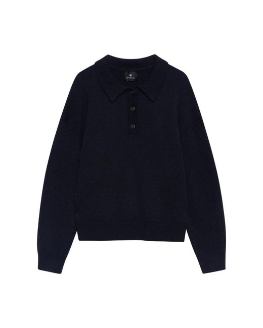 Anine Bing Blue Polo Shirts