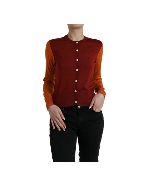 Cardigans Dolce & Gabbana de color Red