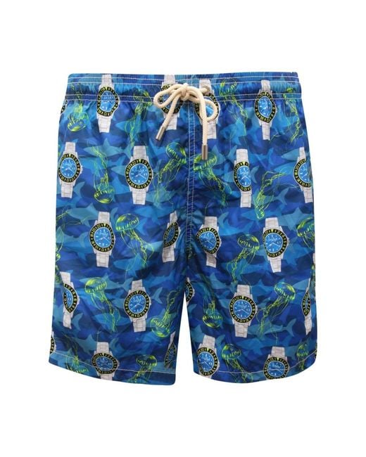 Mc2 Saint Barth Blue Beachwear for men