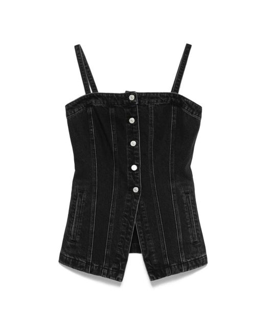 Levi's Black Sleeveless Tops